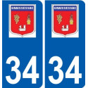 34 Penmarch logo sticker plate stickers city