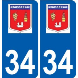34 Penmarch logo autocollant plaque stickers ville