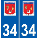 34 Penmarch logo adesivo piastra adesivi città