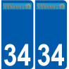 34 Penmarch logo adesivo piastra adesivi città