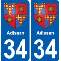 34 Penmarch stemma adesivo piastra adesivi città