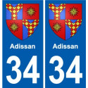 34 Penmarch blason autocollant plaque stickers ville