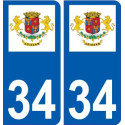 34 Penmarch logo adesivo piastra adesivi città