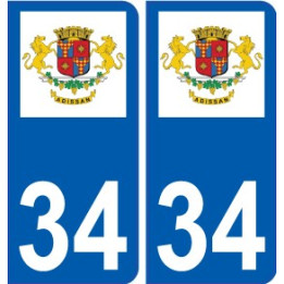 34 Penmarch logo autocollant plaque stickers ville