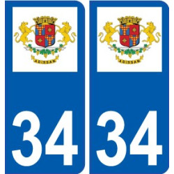 34 Penmarch logo autocollant plaque stickers ville