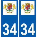 34 Penmarch logo adesivo piastra adesivi città