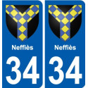 34 Penmarch blason autocollant plaque stickers ville