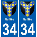 34 Penmarch blason autocollant plaque stickers ville