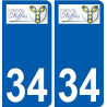 34 Penmarch logo aufkleber typenschild aufkleber stadt