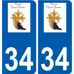 34 Penmarch logo autocollant plaque stickers ville