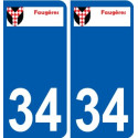 34 Penmarch logo aufkleber typenschild aufkleber stadt