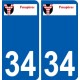 34 Penmarch logo sticker plate stickers city