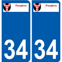 34 Penmarch logo autocollant plaque stickers ville