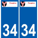 34 Penmarch logo aufkleber typenschild aufkleber stadt