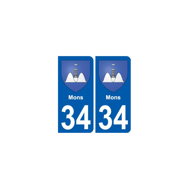 34 Penmarch coat of arms sticker plate stickers city