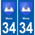 34 Penmarch wappen aufkleber typenschild aufkleber stadt