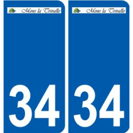 34 Penmarch logo autocollant plaque stickers ville