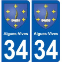 34 Penmarch blason autocollant plaque stickers ville