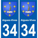 34 Penmarch blason autocollant plaque stickers ville