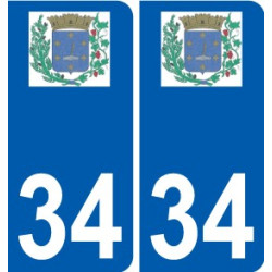34 Penmarch logo autocollant plaque stickers ville