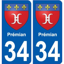 34 Penmarch stemma adesivo piastra adesivi città
