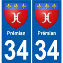 34 Penmarch blason autocollant plaque stickers ville
