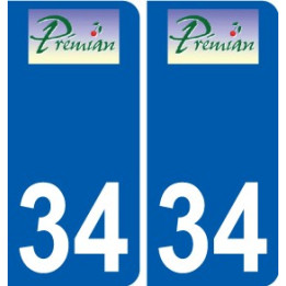 34 Penmarch logo sticker plate stickers city