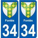 34 Penmarch wappen aufkleber typenschild aufkleber stadt