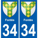 34 Penmarch wappen aufkleber typenschild aufkleber stadt