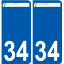 34 Penmarch logo sticker plate stickers city