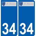 34 Penmarch logo autocollant plaque stickers ville