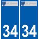 34 Penmarch logo autocollant plaque stickers ville