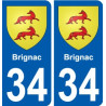 34 Penmarch wappen aufkleber typenschild aufkleber stadt