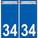 34 Penmarch logo sticker plate stickers city