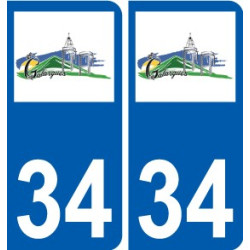 34 Penmarch logo adesivo piastra adesivi città