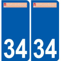 34 Penmarch logo adesivo piastra adesivi città
