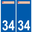 34 Penmarch logo adesivo piastra adesivi città