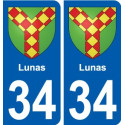 34 Penmarch blason autocollant plaque stickers ville