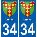 34 Penmarch blason autocollant plaque stickers ville
