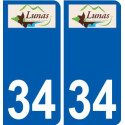 34 Penmarch logo autocollant plaque stickers ville