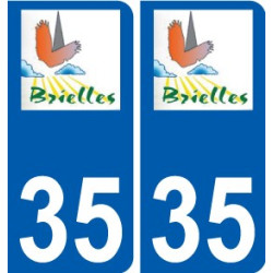 35 Penmarch logotipo de la etiqueta engomada de la placa de pegatinas de la ciudad
