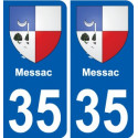 35 Penmarch wappen aufkleber typenschild aufkleber stadt