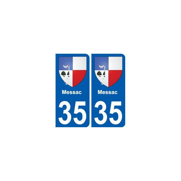 35 Penmarch escudo de armas de la etiqueta engomada de la placa de pegatinas de la ciudad