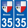 35 Penmarch wappen aufkleber typenschild aufkleber stadt
