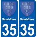 35 Penmarch wappen aufkleber typenschild aufkleber stadt