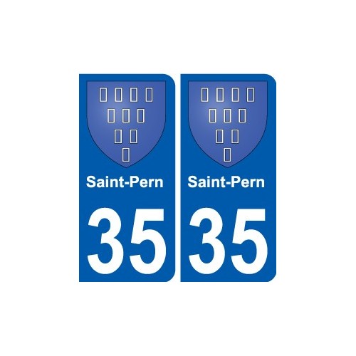 35 Penmarch coat of arms sticker plate stickers city