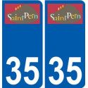 35 Penmarch logo autocollant plaque stickers ville