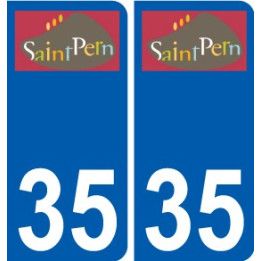 35 Penmarch logo sticker plate stickers city