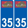 35 Penmarch logo adesivo piastra adesivi città