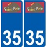 35 Penmarch logo sticker plate stickers city